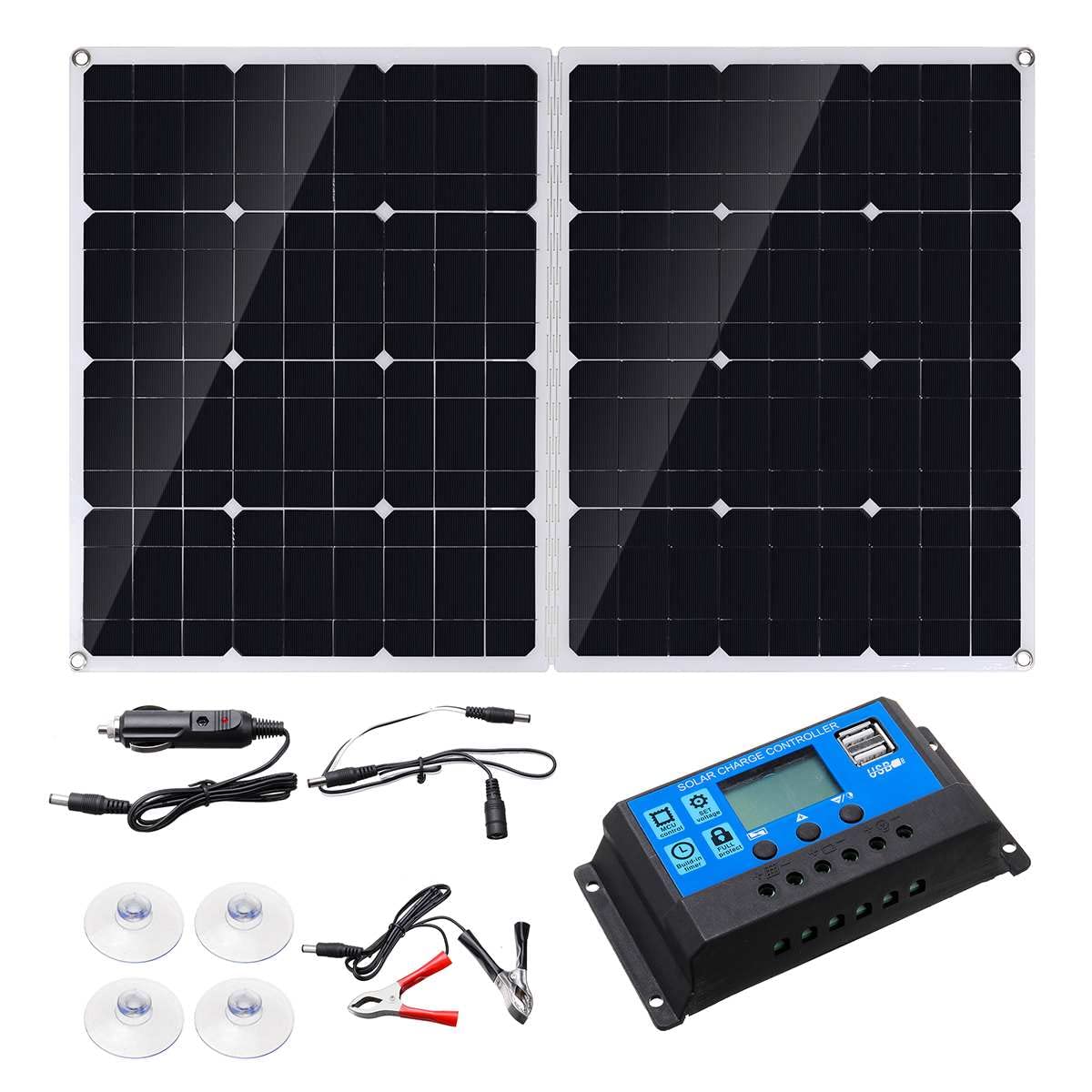 美品　Hypowell ソーラーパネル ソーラーチャージャー 太陽光パネル Amazon | 5000W ソーラーパネル 太陽電池 ソーラーパネル 電話 RV 車の